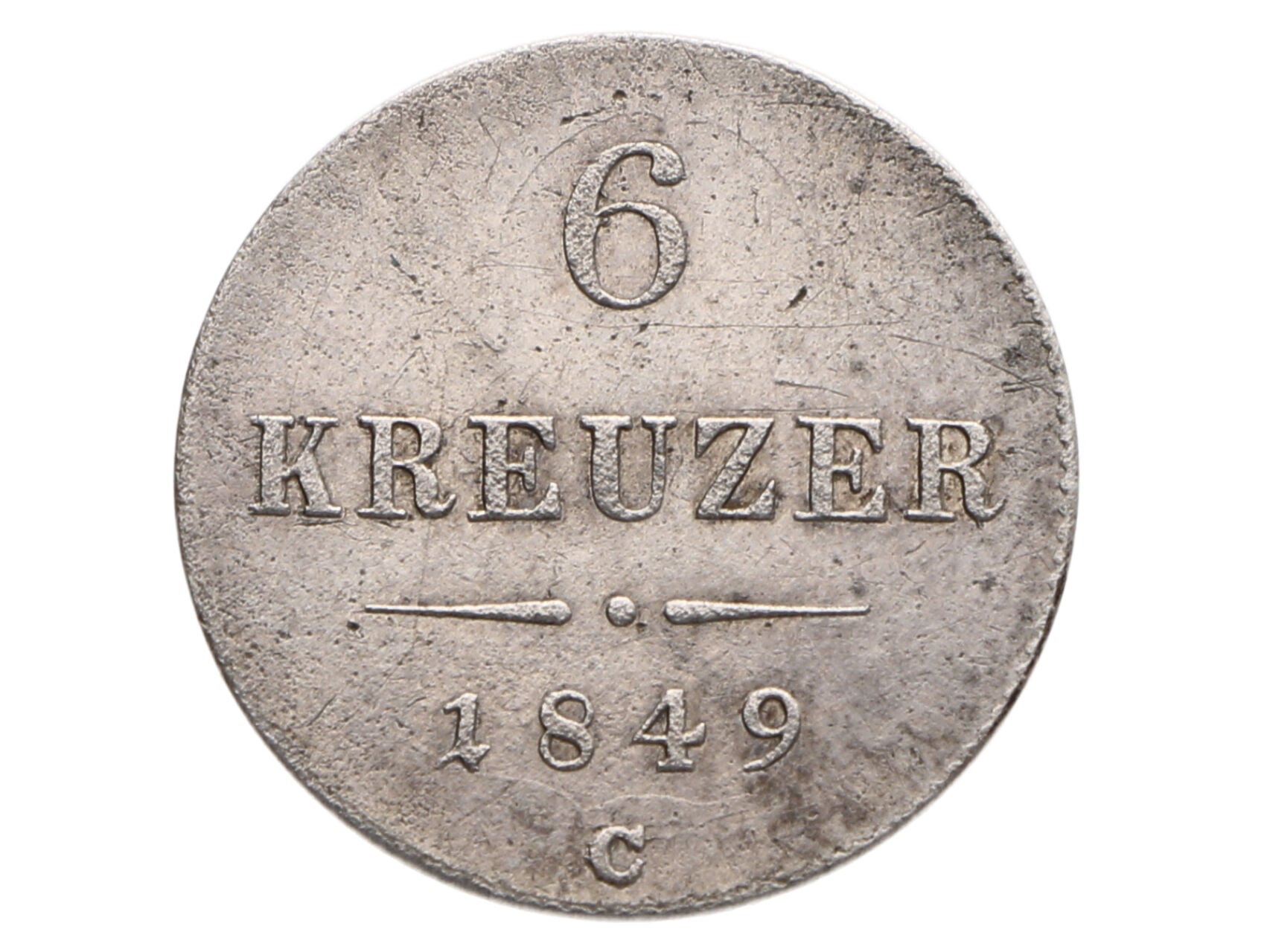 6 Krejcar 1849 C_