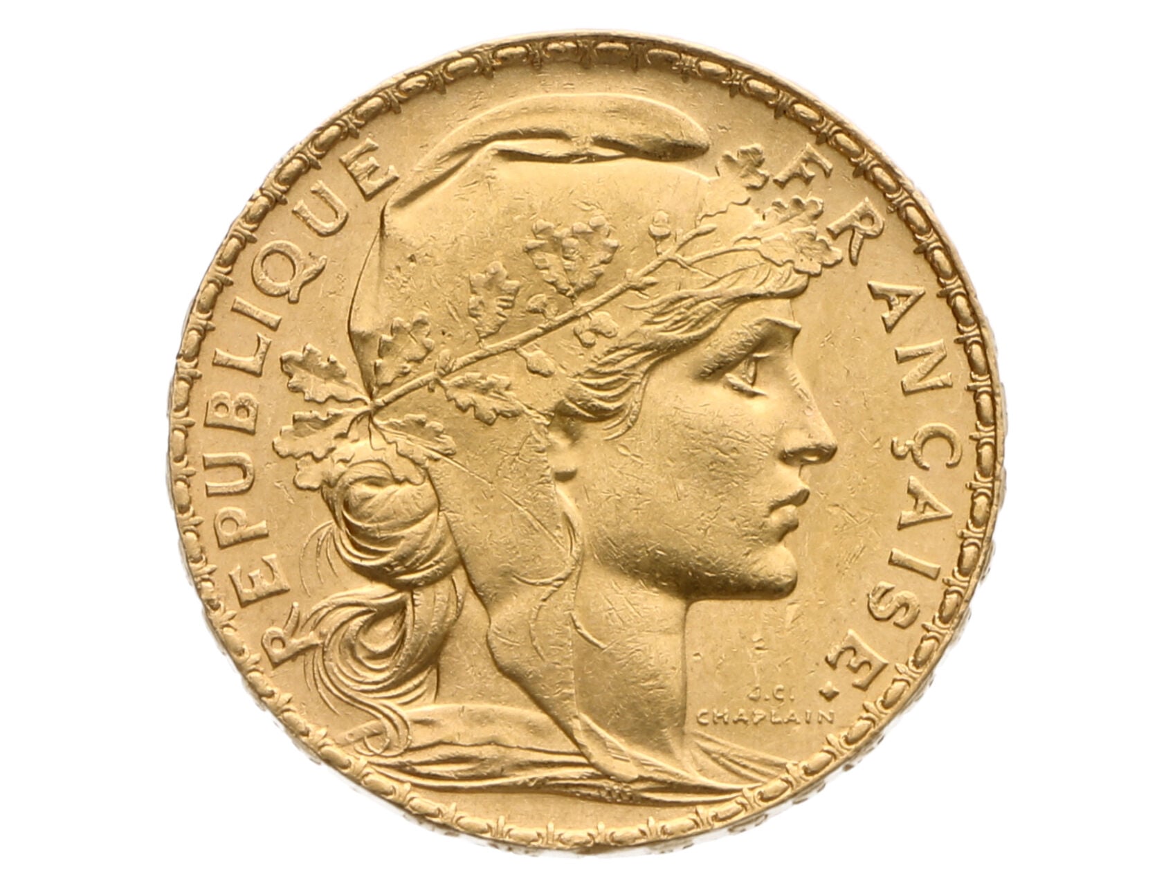 20 Frank 1911, 6.45g, 0.900 Au_