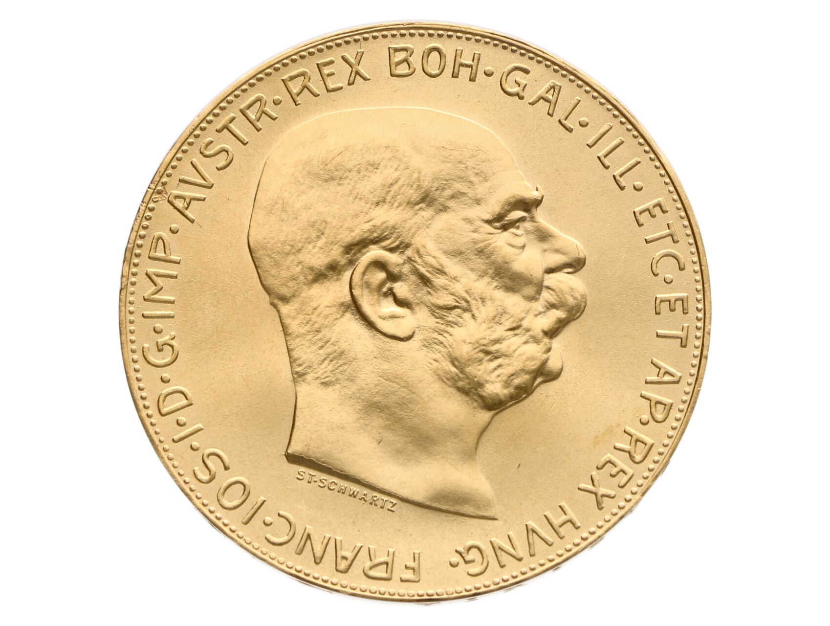 100 Korona 1915 Novoražba, 33.875g, 0.900 Au_