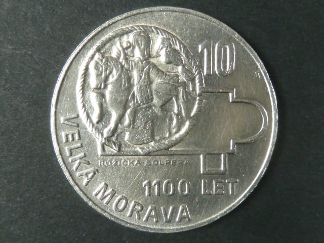 10 Kčs 1966, 1000. výročí Velké Moravy