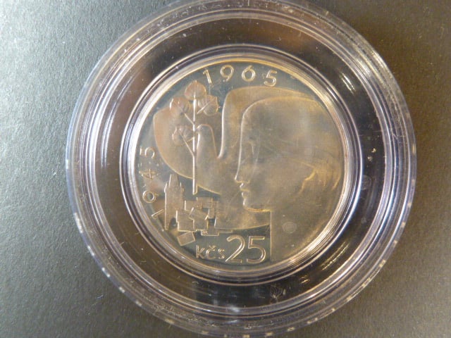 25 Kčs 1965, 20. výročí osvobození ČSR