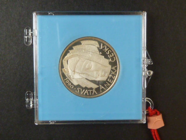 50 Kčs 1990 1.výročí svatořečení Anežky České