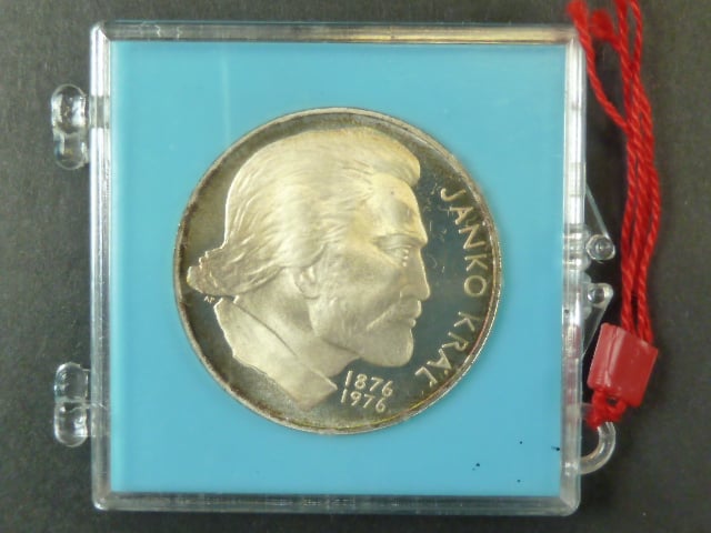 100 Kčs 1976, 100. výročí úmrtí Janko Krála