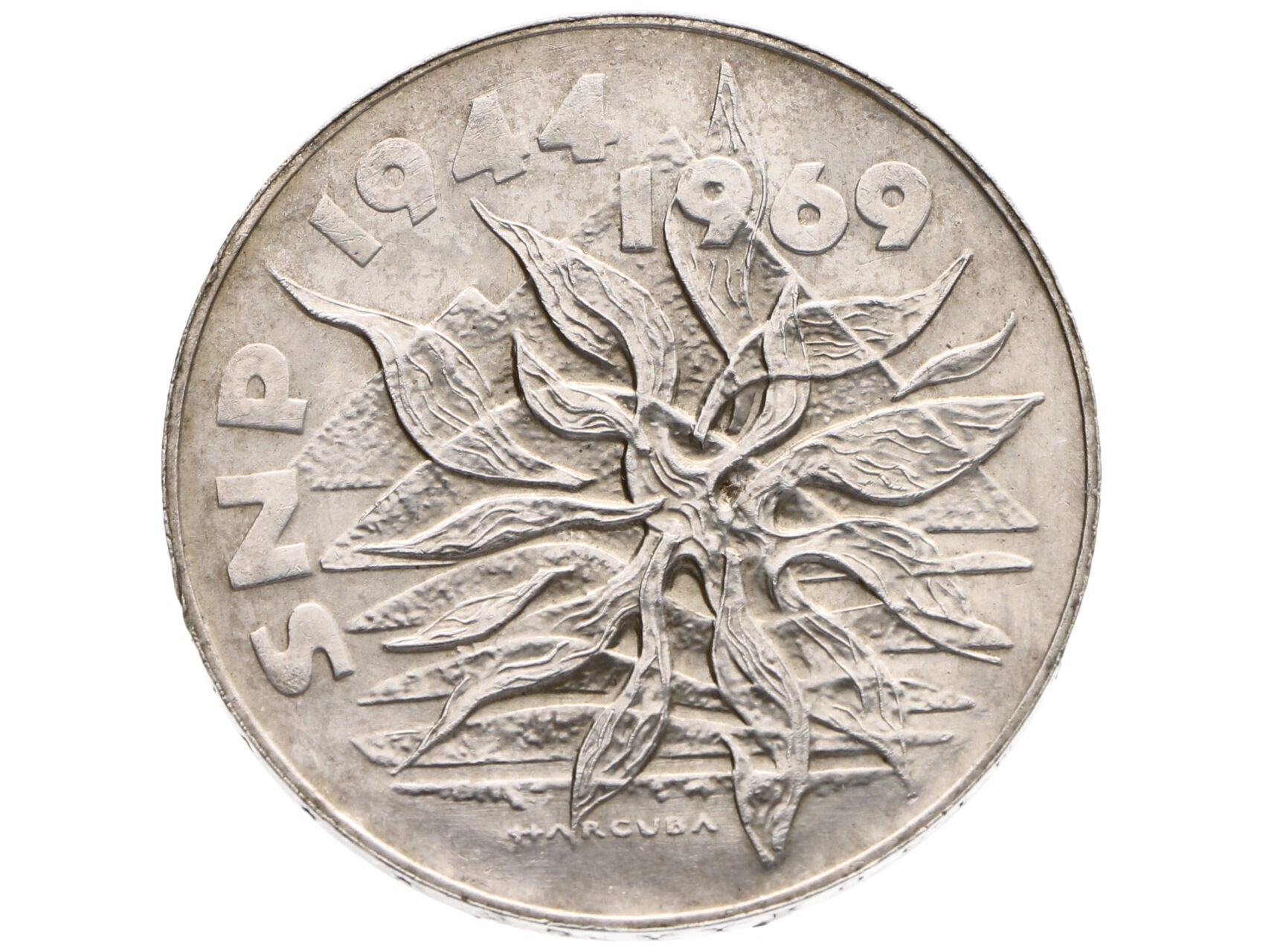 25 Kčs 1969, 25. výročí Slovenského národního povstání_