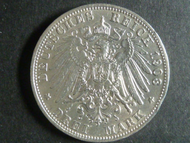 Bayern, Otto (1886-1913), 3 Mark 1908 D, J. 47