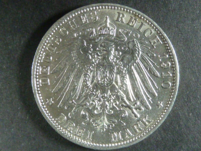 Bayern, Otto (1886-1913), 3 Mark 1910 D, J. 47