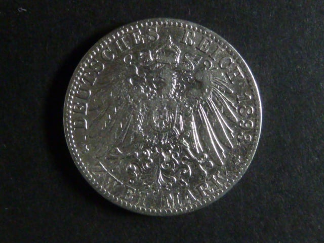 Hamburk, 2 Mark 1893 J, J.63