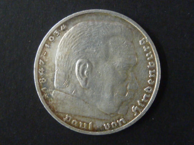 5 Reichsmark 1938 G, J.367