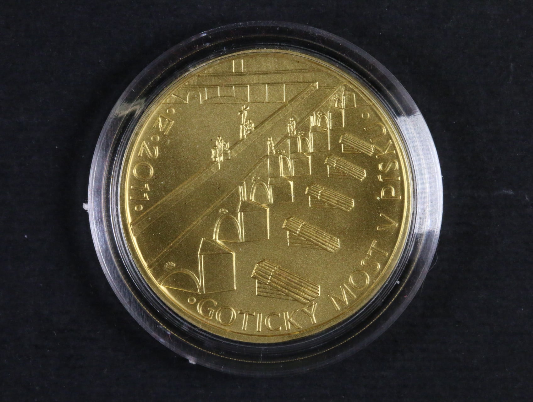 5000 Kč 2011 Gotický most v Písku v etui, certifikát