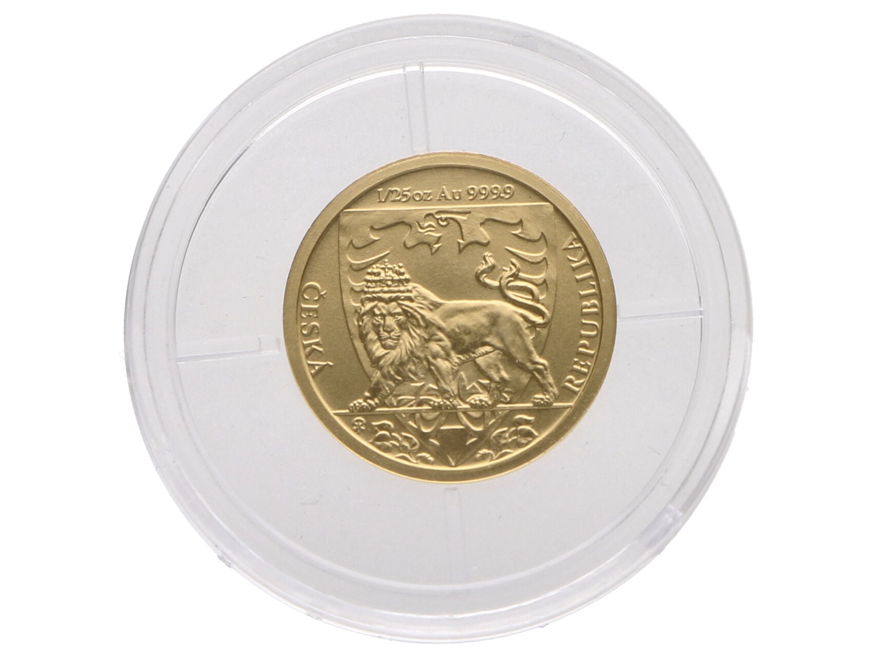 5 Dolarů 2020, Český Lev 1/25 Oz, 0.999 Au_