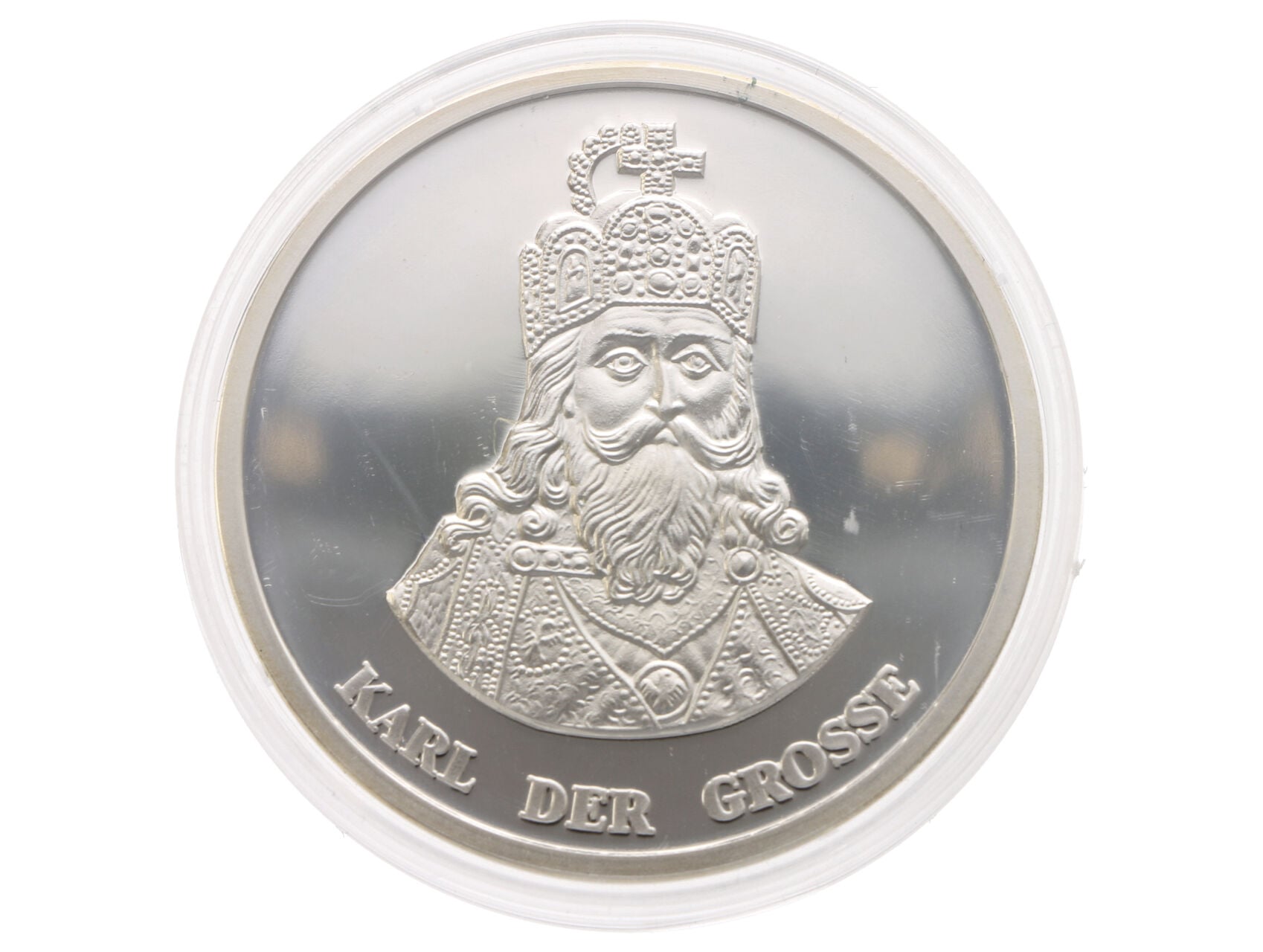 Stříbrná medaile Karel Veliký, 19,98g, 0.999 Ag_