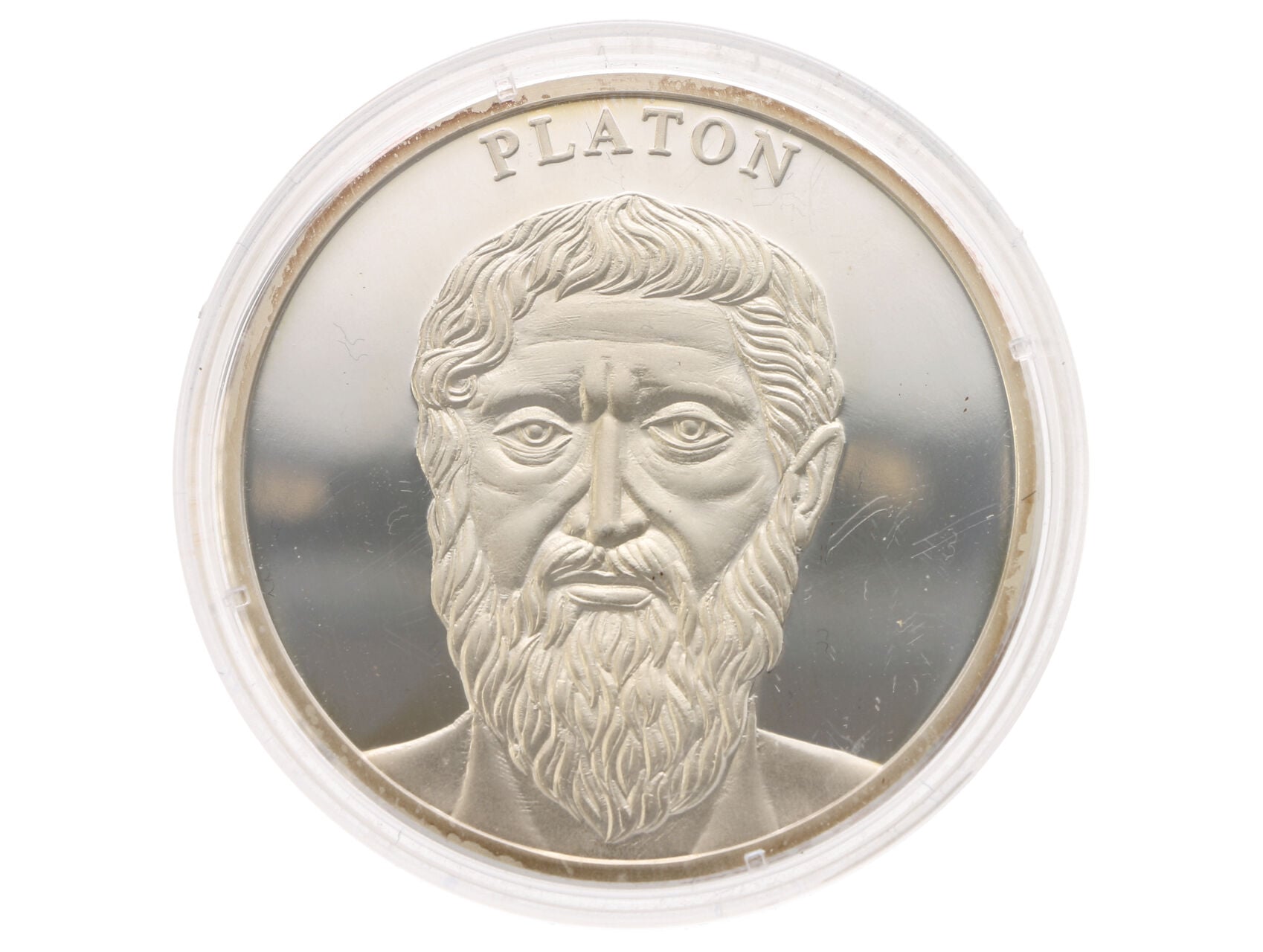 Medaile osobnosti - Platon, punc, 0.999 Ag, 19,79g_