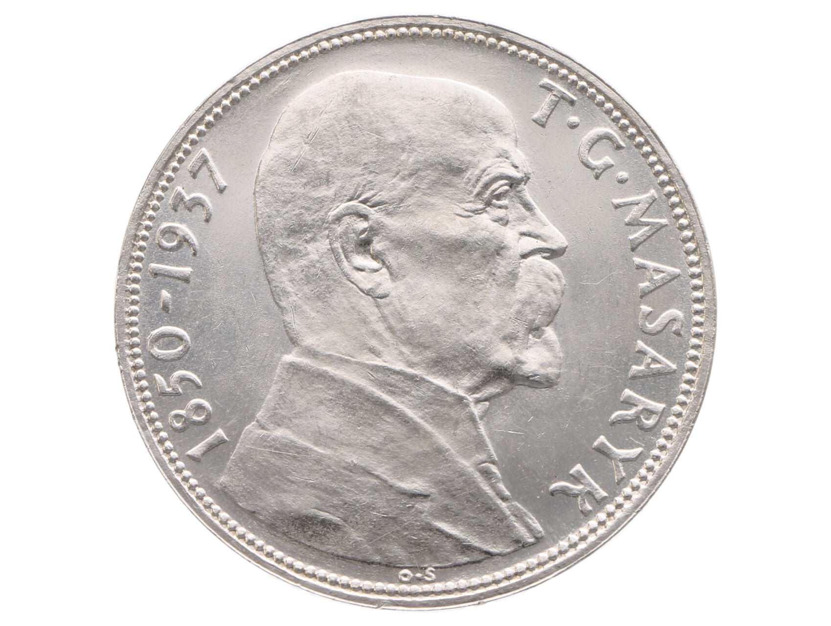 20 Kč 1937 - Úmrtí prezidenta T. G. Masaryka_