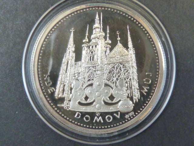 pamětní medaile Kde domov můj 1994, Ag 999, 14,70 g certifikát