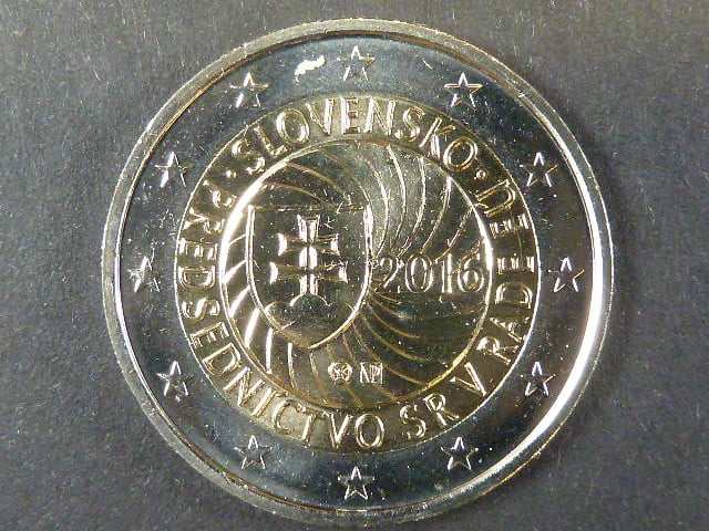 Slovensko 2 EUR 2015 pamětní 30.výročí vlajky EU SPOLEČNÉ VYDÁNÍ