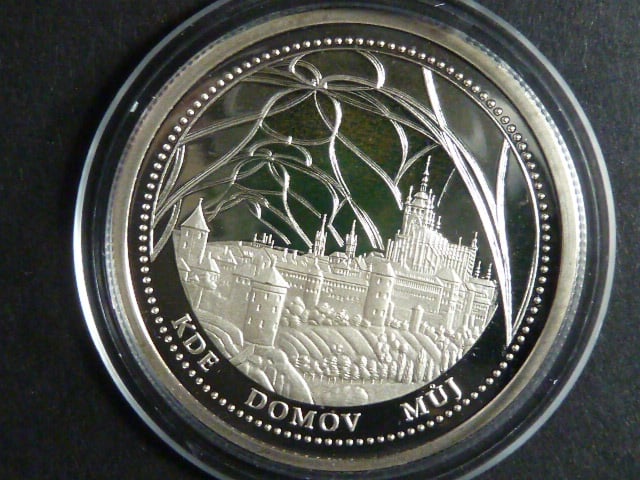 pamětní medaile Kde domov můj 2002, Ag 999, 15 g
