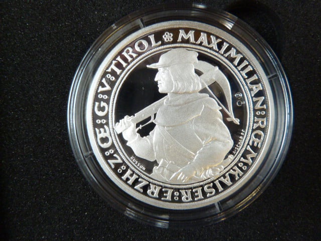 AR medaile střelby Insbruck 1885, Ag 999, 37 mm, 31,1 g, náklad 2000 ks, ražba Česká mincovna 2023, etue, certifikát
