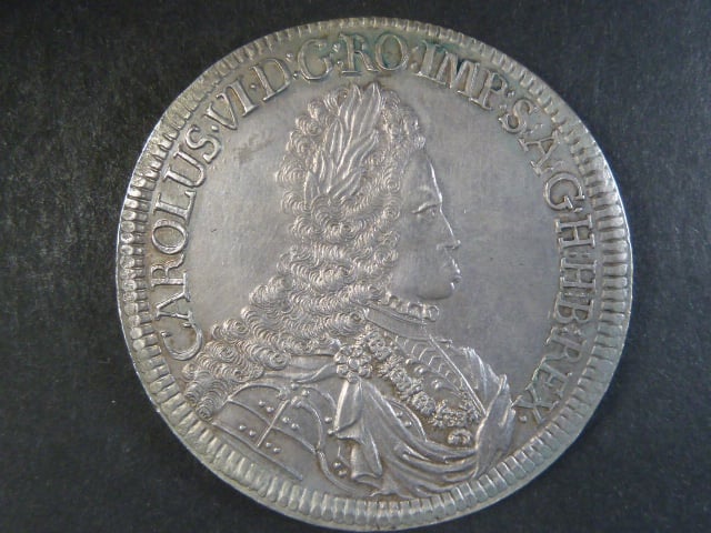 2 Tolar b.l. (1719), Hall, 57,1 g, Dav.1049
