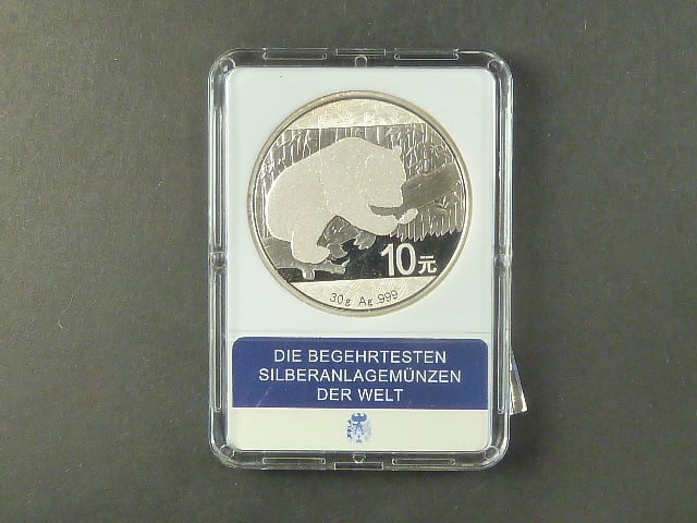10 Yuan 2016 - Panda 1 Oz  Ag 999, kolorovaná