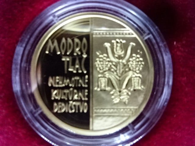 100 Euro 2024 Nehmotné kultúrne dedičstvo SR - Modrotlač