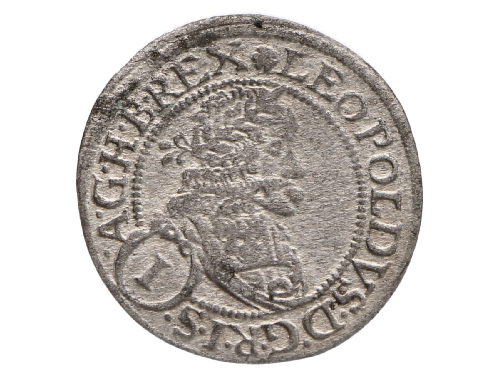 1 Krejcar 1676 Vídeň, Franz Faber_