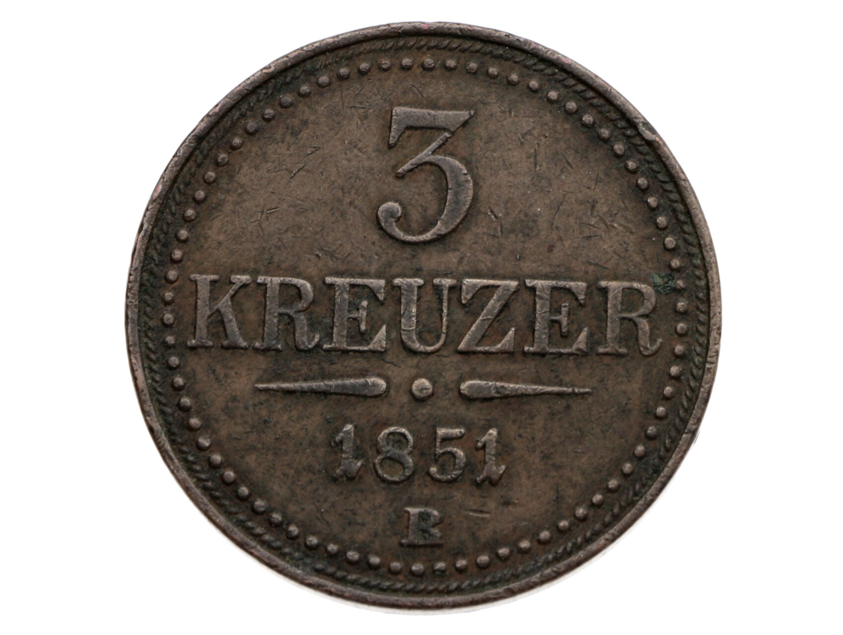 3 Krejcar 1851 B_