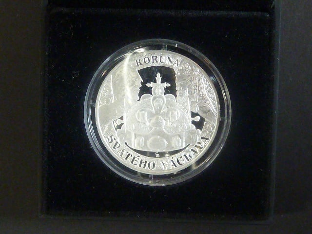 1 tolar 2021, Koruna sv. Václava, Ag 999, 20 g