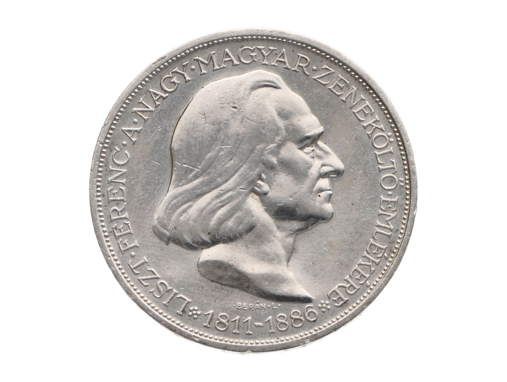 2 Pengő 1936 - 50. výročí úmrtí Franze von Liszt_
