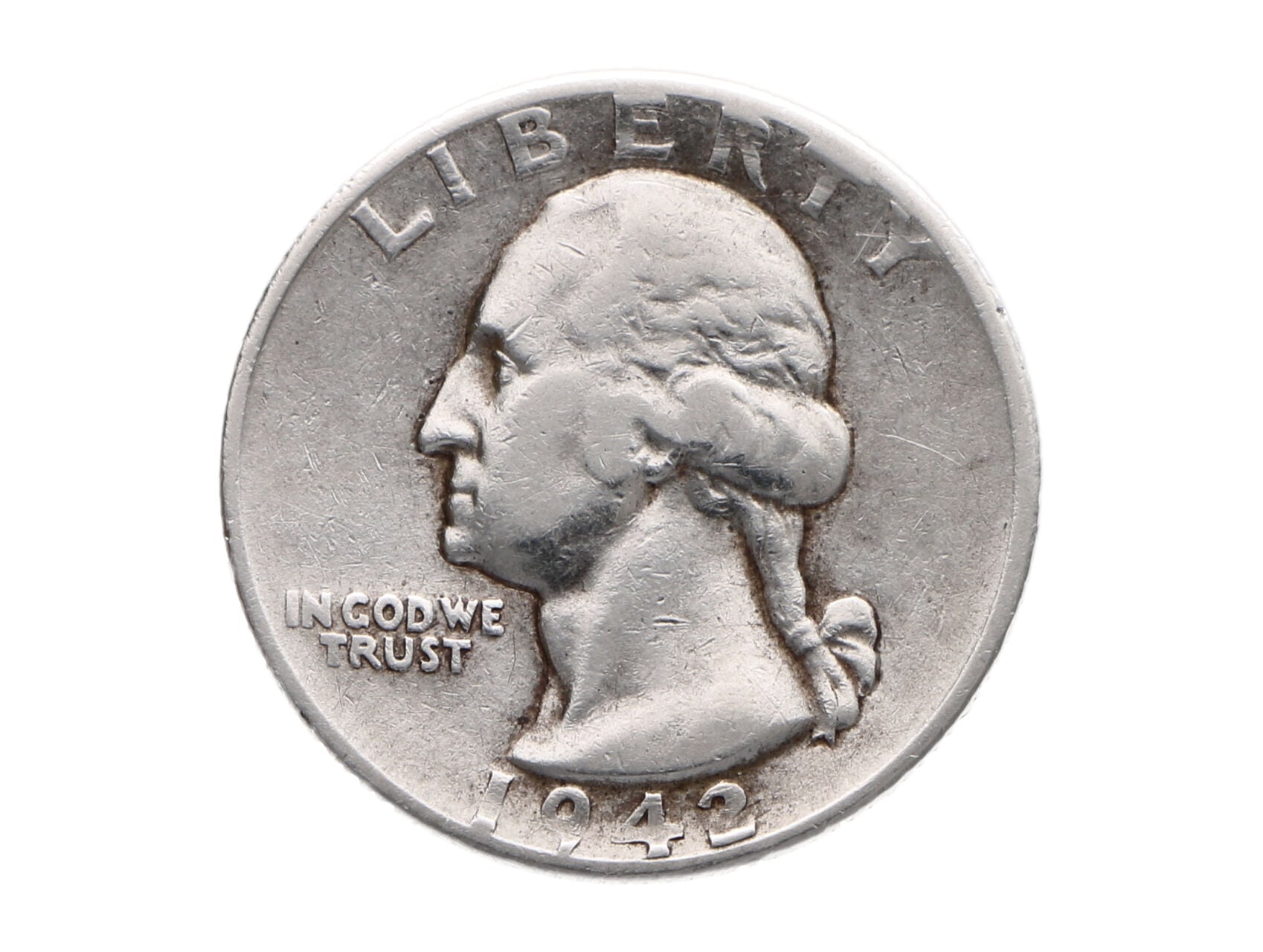 1/4 Dollar 1942D_