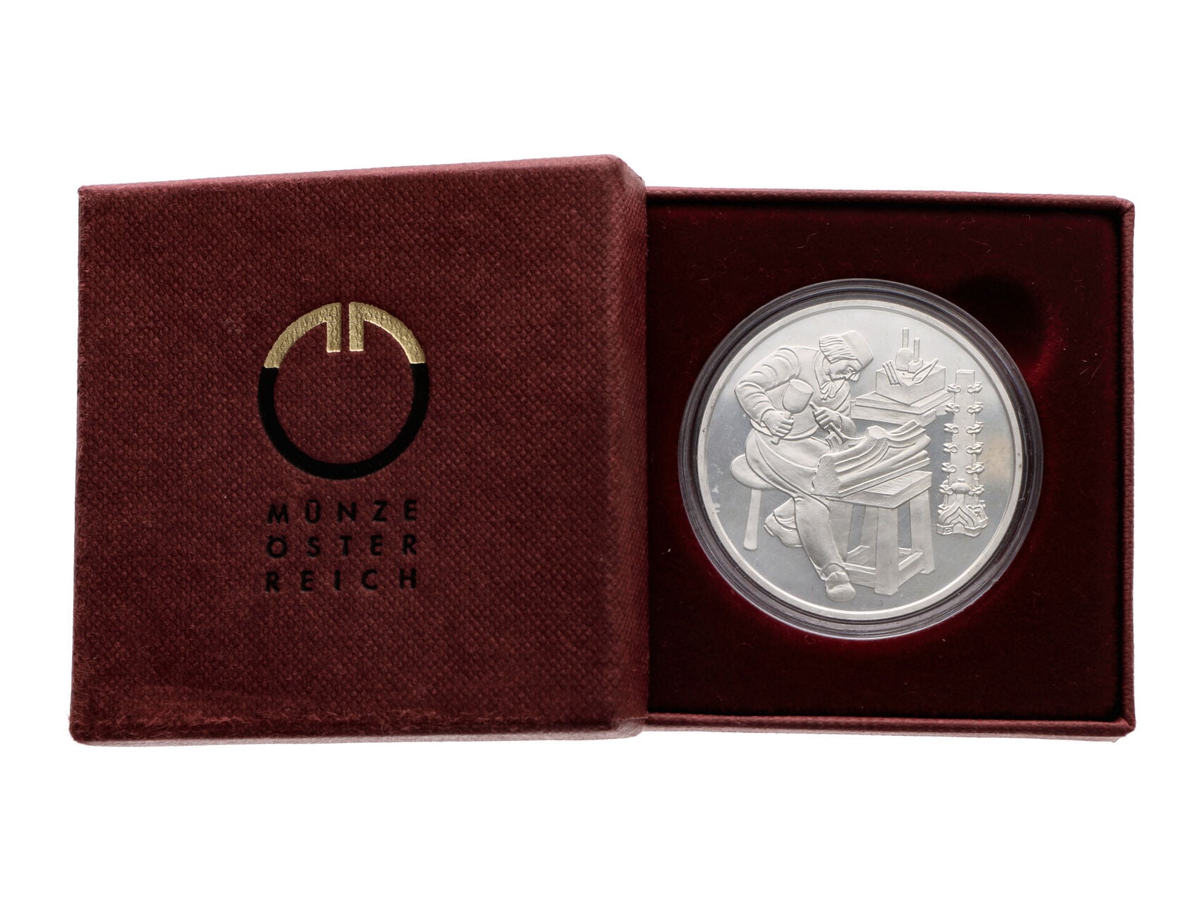 500 Schilling 1997, etue s certifikátem_