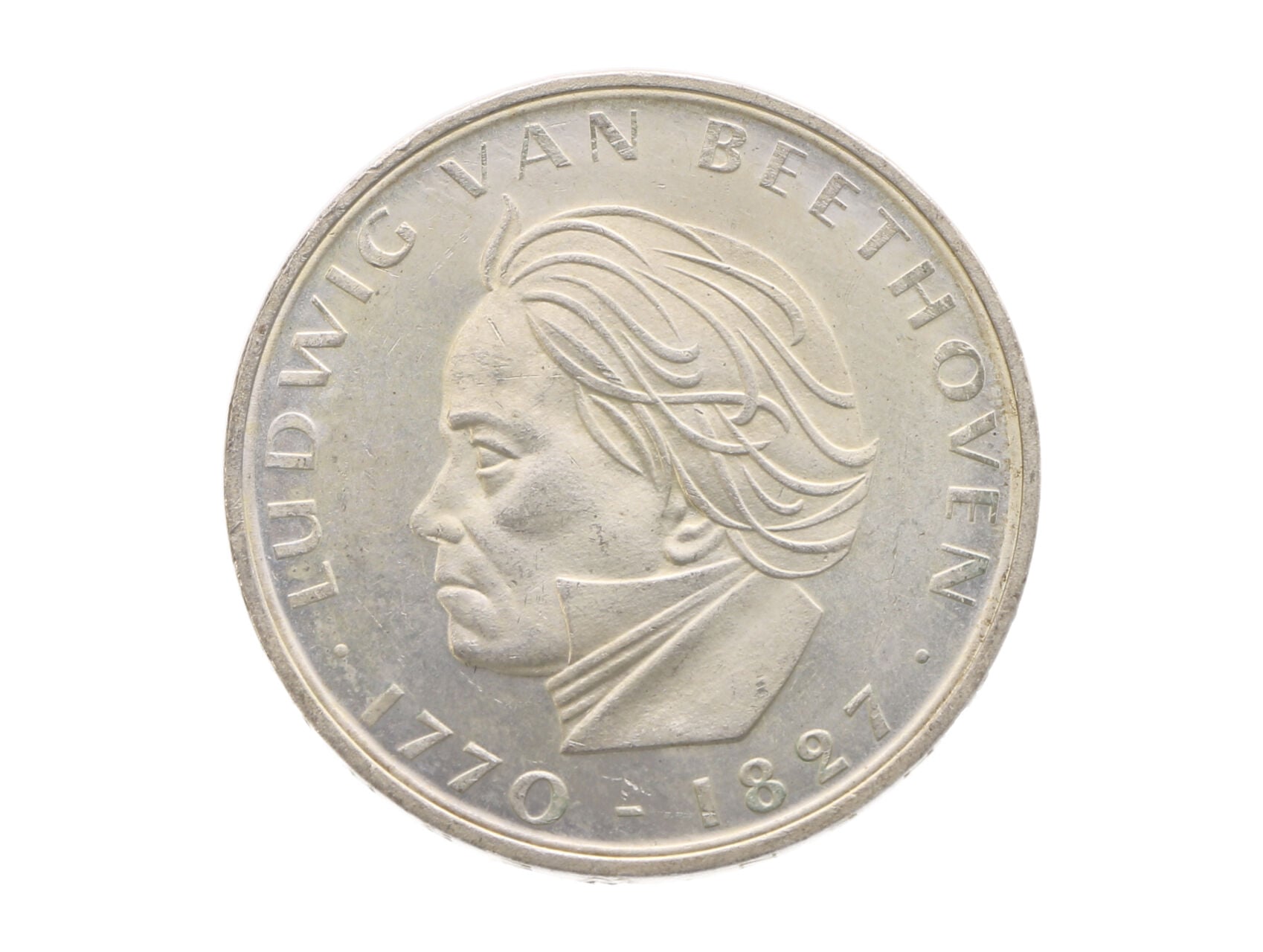 5 Marka 1970 F - 200. výročí narození Ludwig van Beethoven, Ag 0.625, 11.20 g._