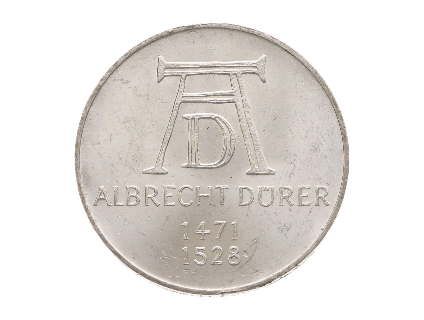 5 Marka 1971 D - 500. výročí narození Albrechta Dürera, Ag 0.625, 11.20 g._