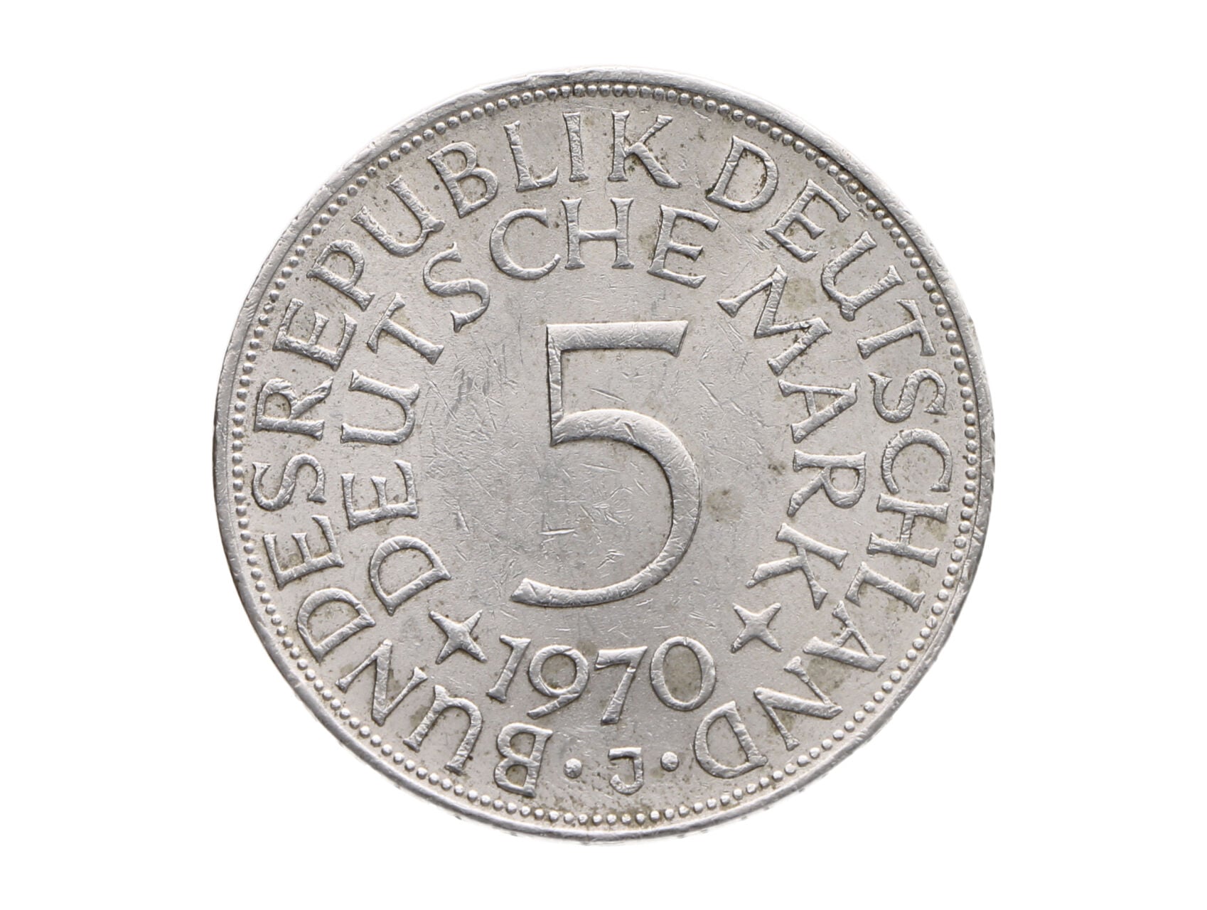 5 Marka 1970 J, Ag 0.625, 11.20 g._