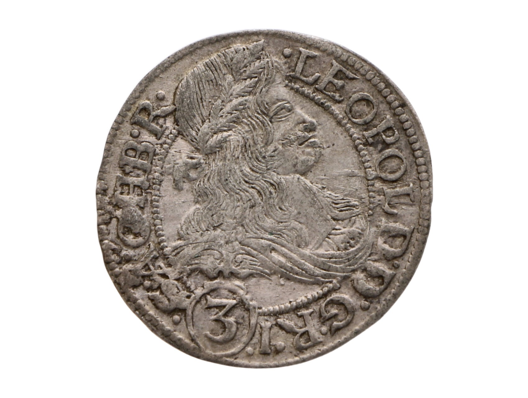 3 Krejcar 1667 SHS, Vratislav, Salomon Hammerschmidt_