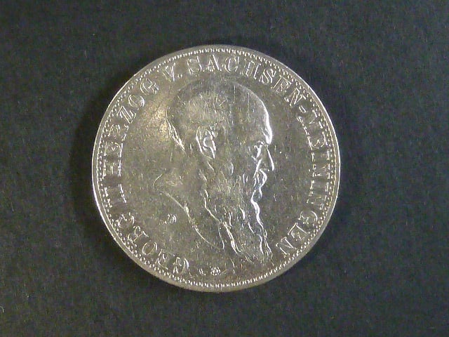 Sasko-Meningen, Georg II. (1866-1914), 3 Mark 1901 D, J.150