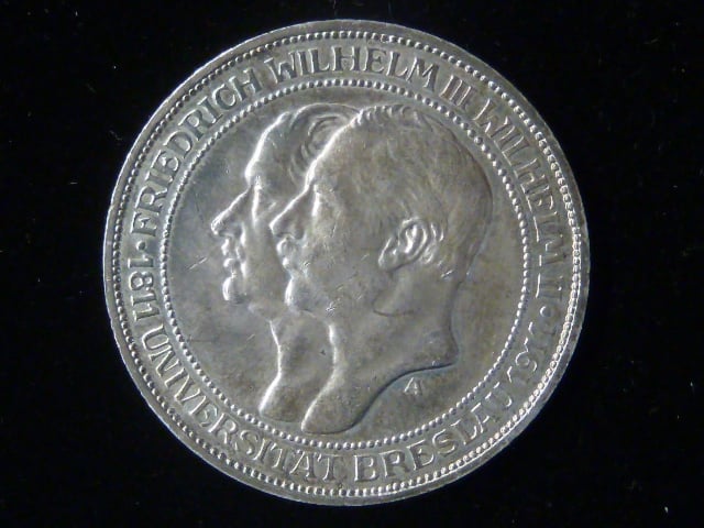 Prusko, Wilhelm II (1888-1918), 3 Mark 1911 A, J. 108, KM. 531