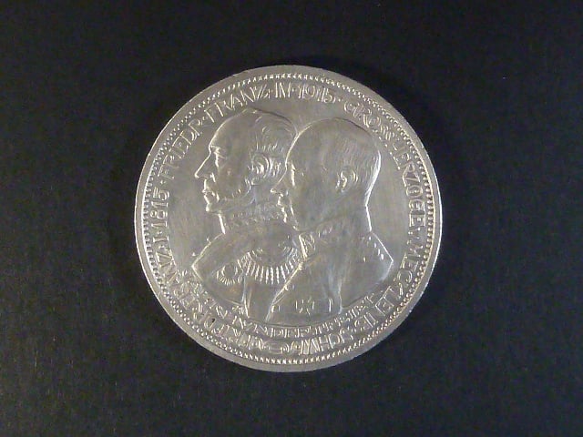Mecklenburg-Schwerin, Friedrich Franz IV. (1897-1918), 5 Mark 1915 A, J. 89