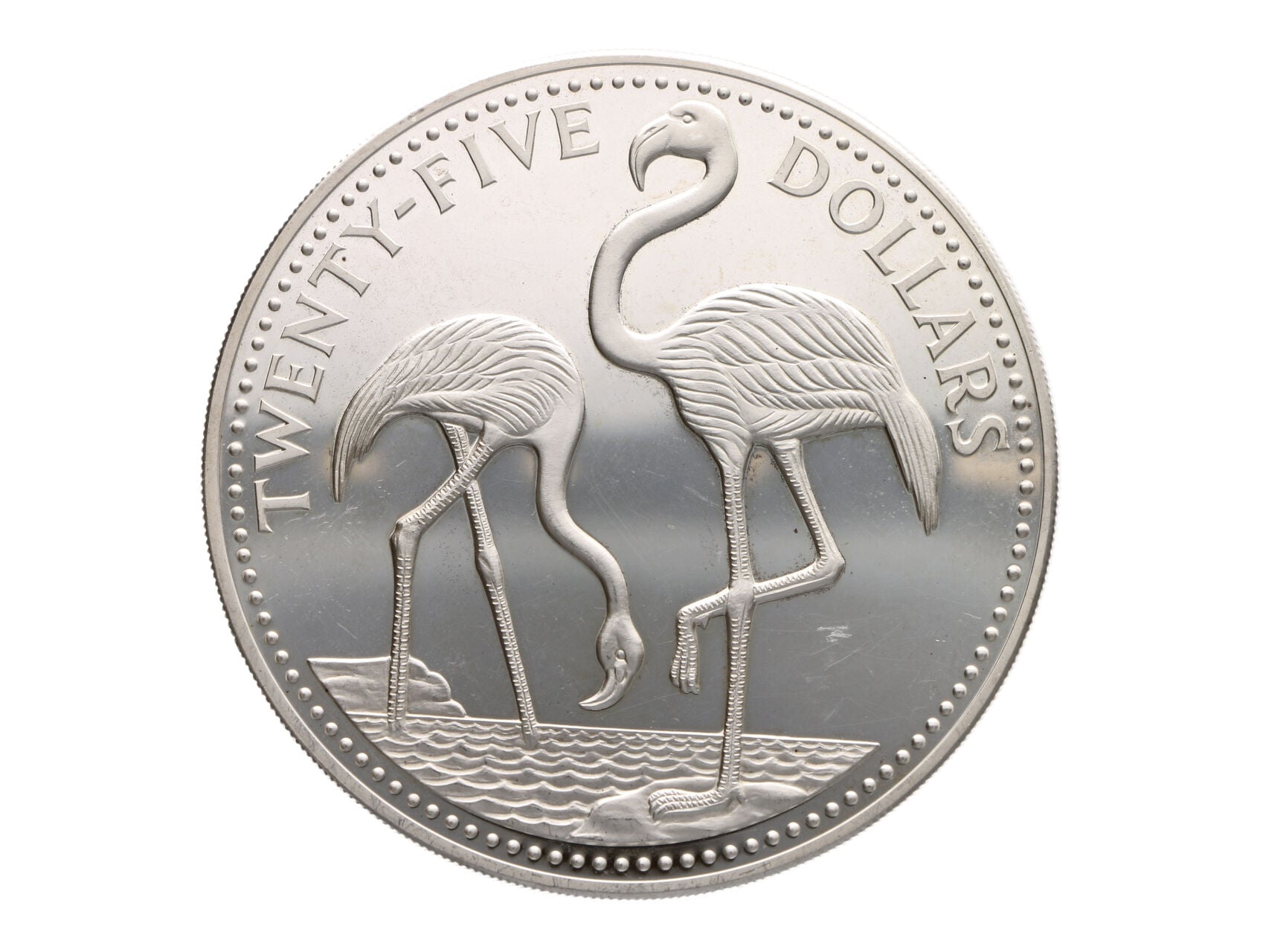 25 Dolarů 1985 - Ochrana ptactva - 129,6g, 0.925Ag_