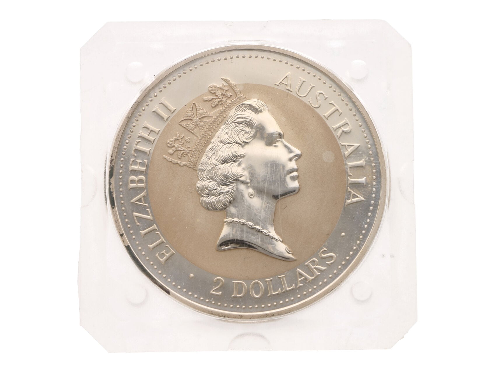2 Dollar - 2 Oz Ag - Kookaburra 1995, Ag 0.999, 62,2g_