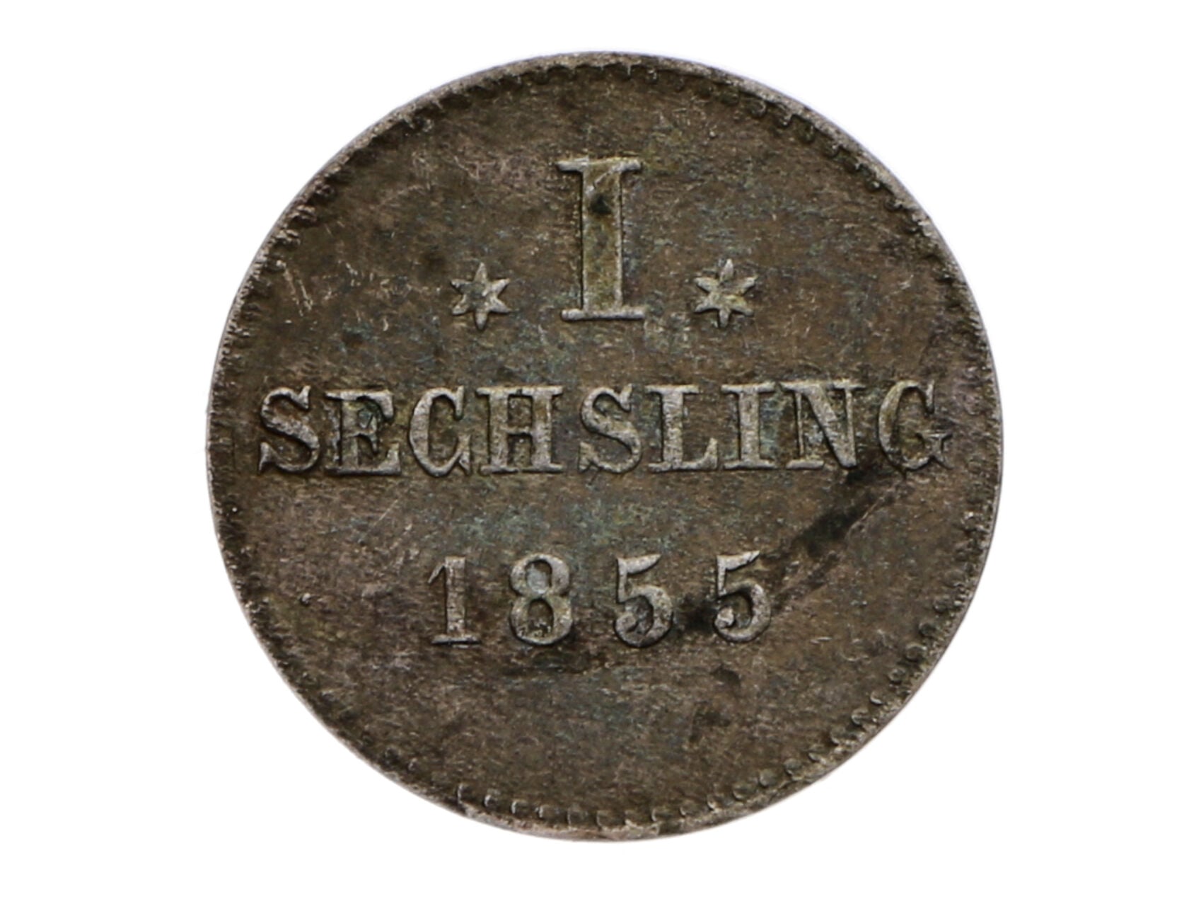 1 Sechling (6 pfennig) 1855_