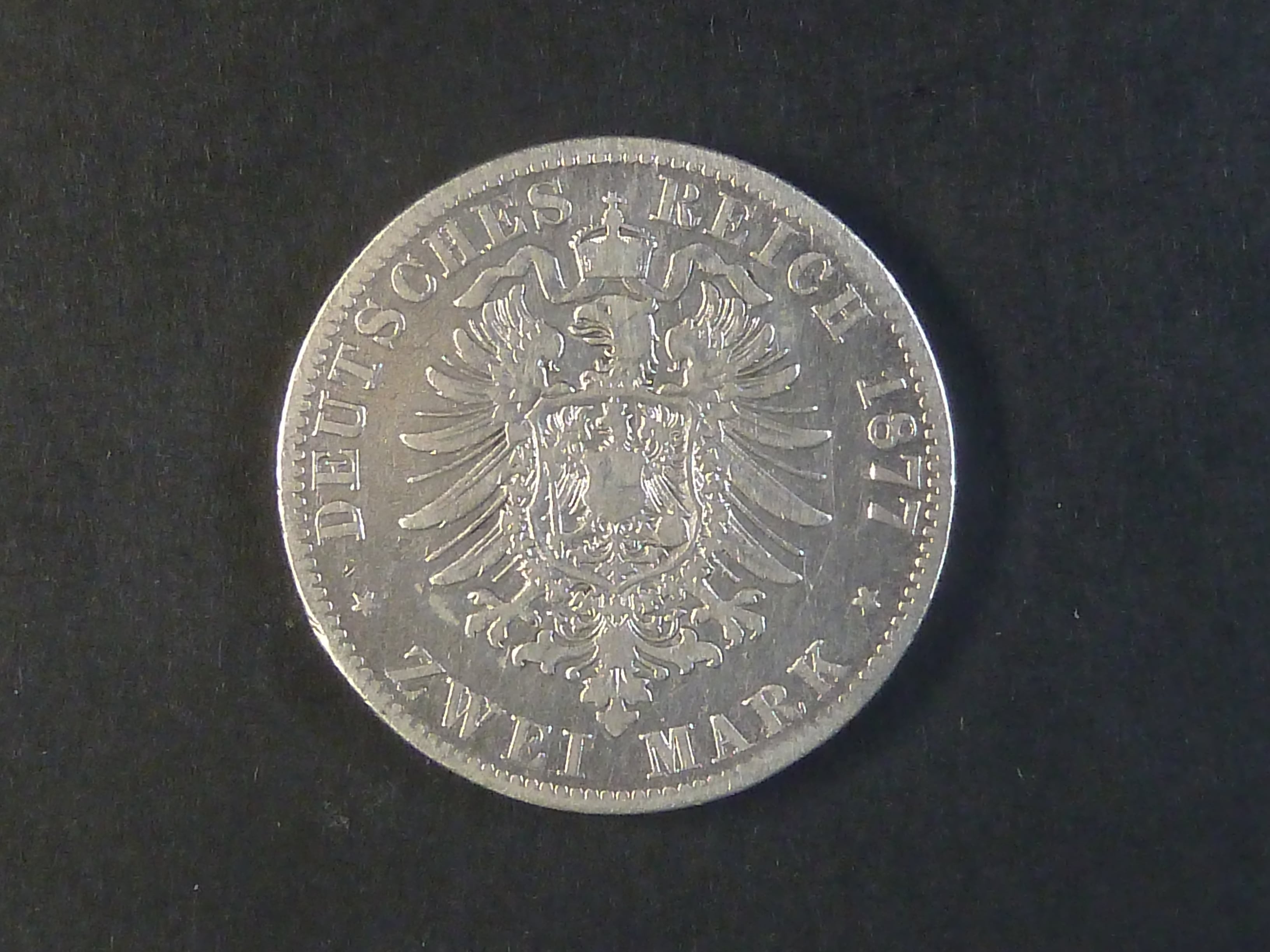 Prusko, Wilhelm I (1861-1888), 2 Mark 1877 B, J. 96