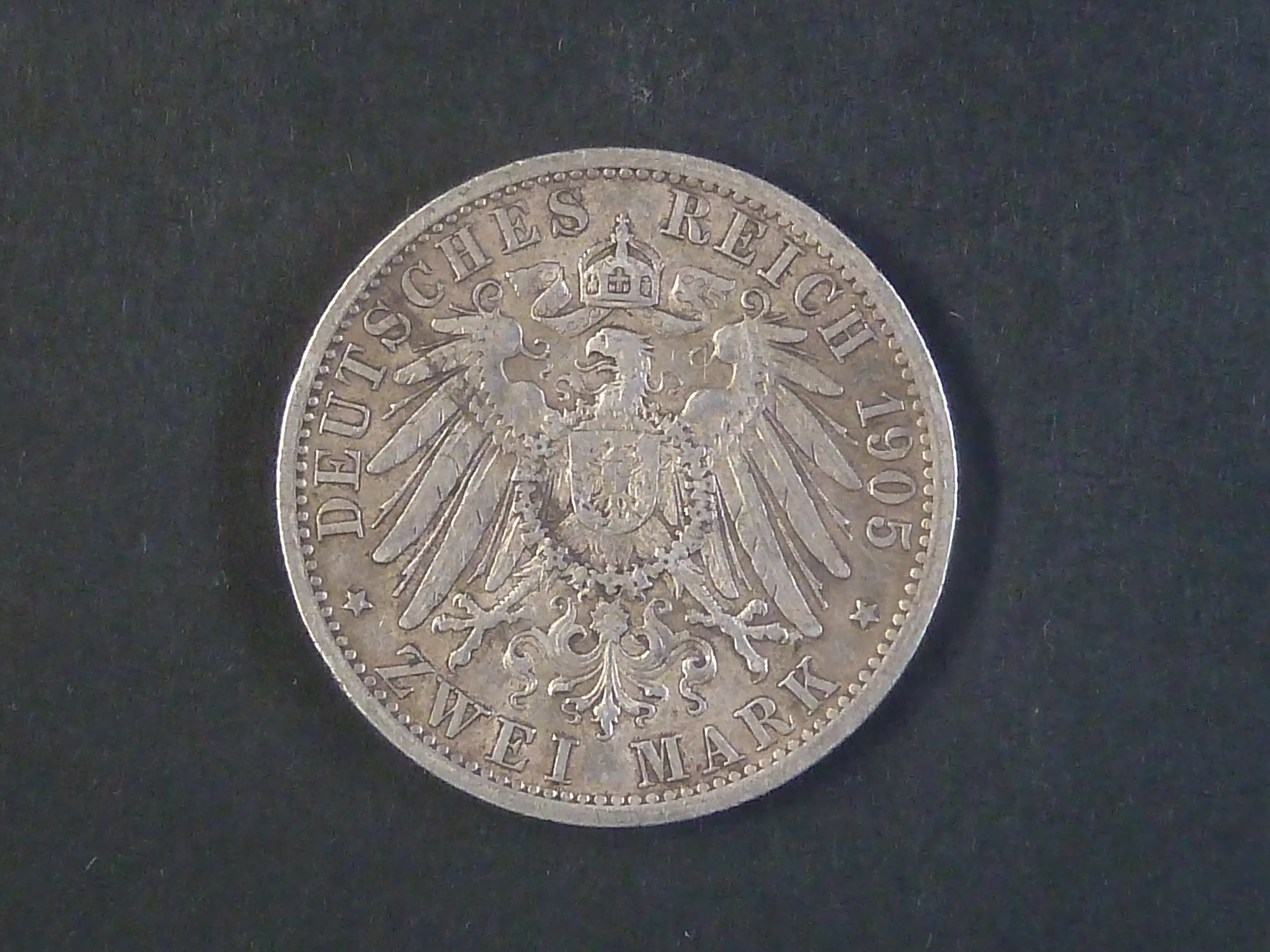 Prusko, Wilhelm II (1888-1918), 2 Mark 1905A, J. 102