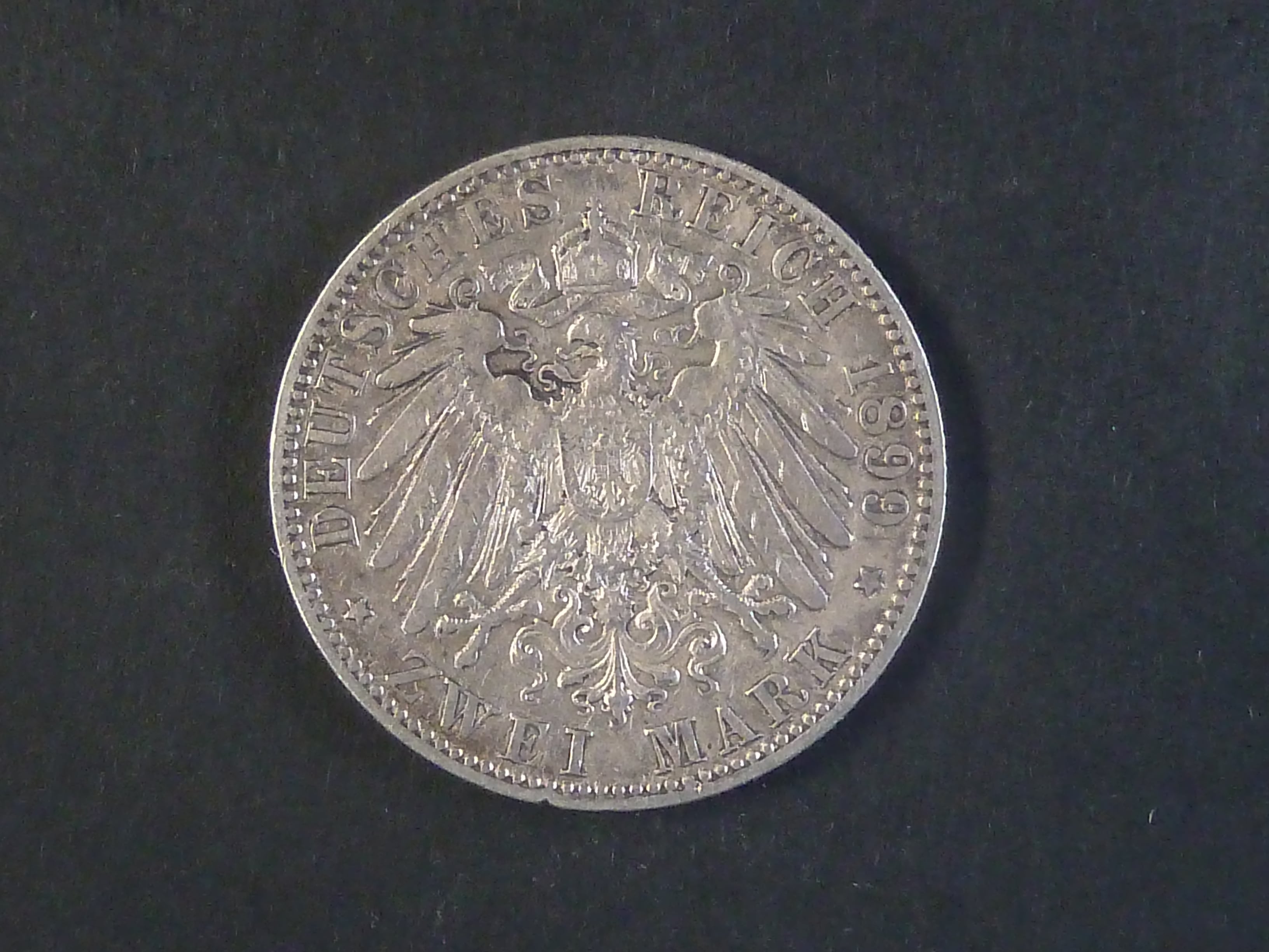 Prusko, Wilhelm II (1888-1918), 2 Mark 1899A, J. 102