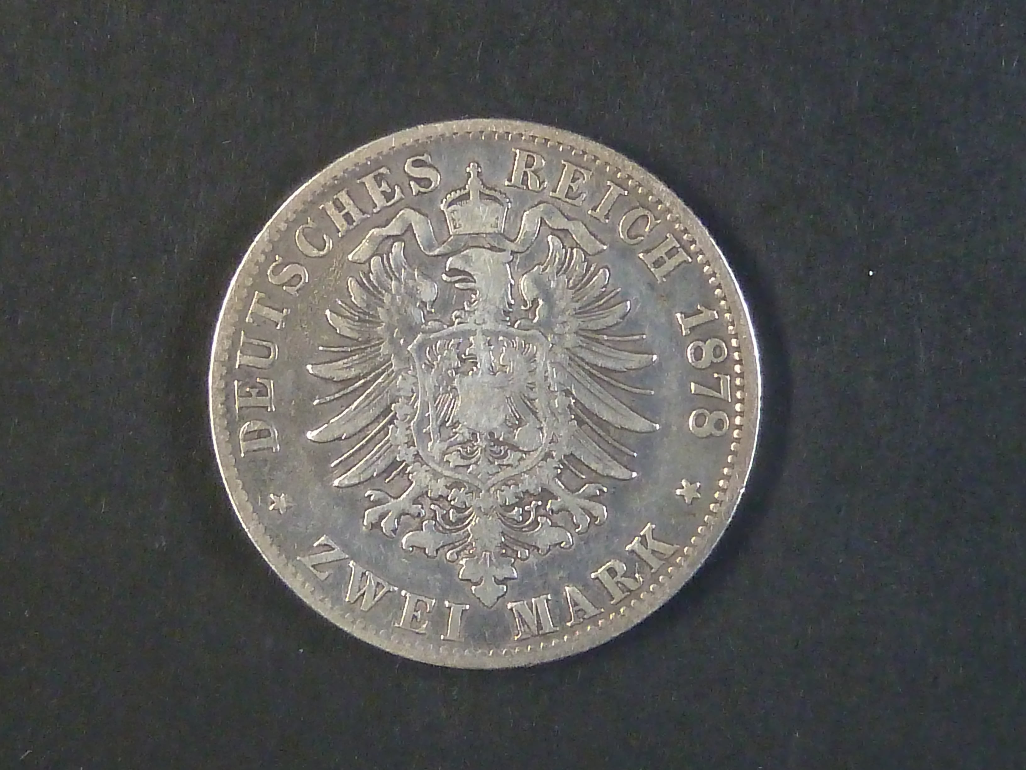 Hamburk, 2 Mark 1878 J, J.61
