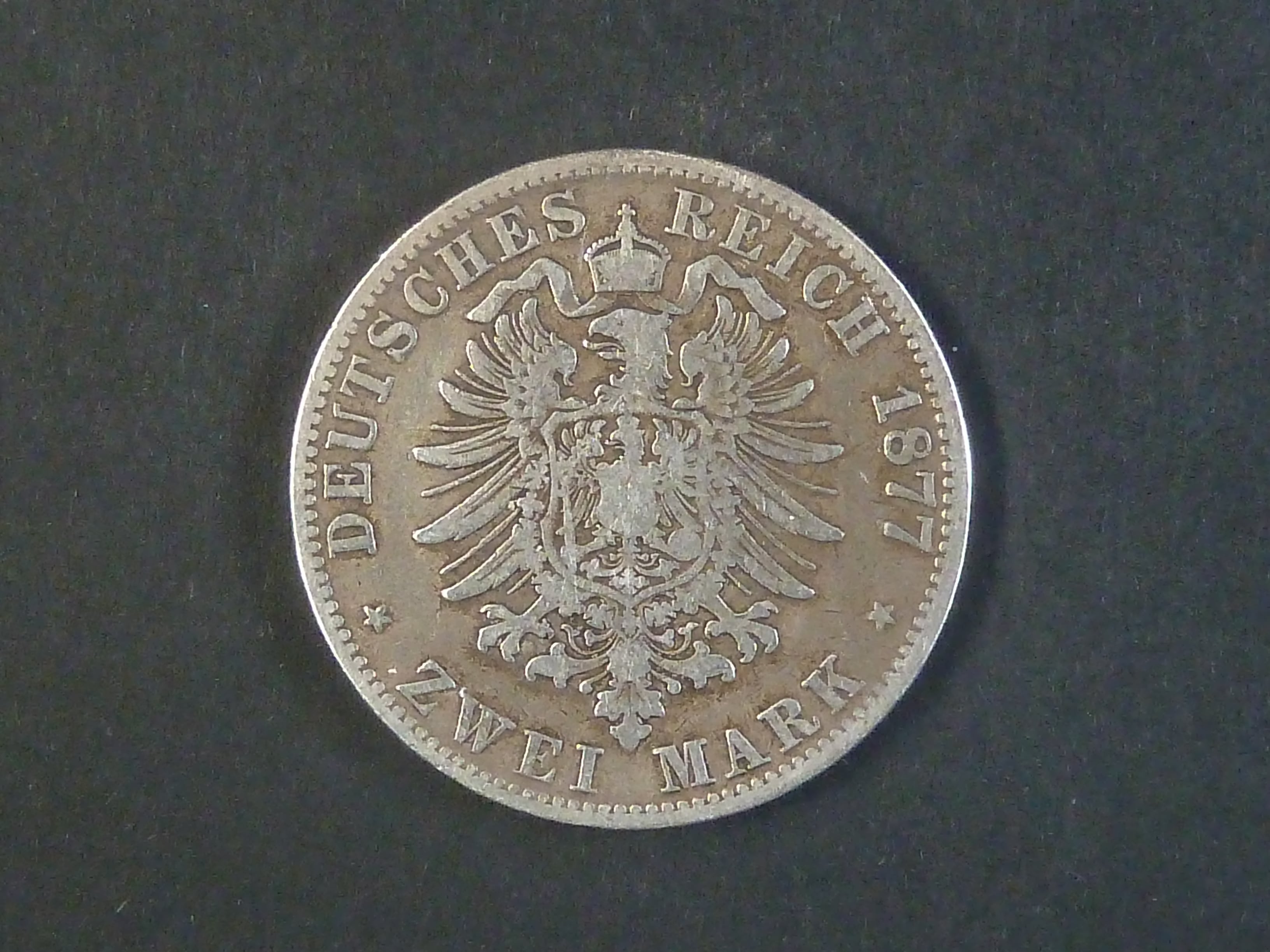 Hamburk, 2 Mark 1877 J, J.61