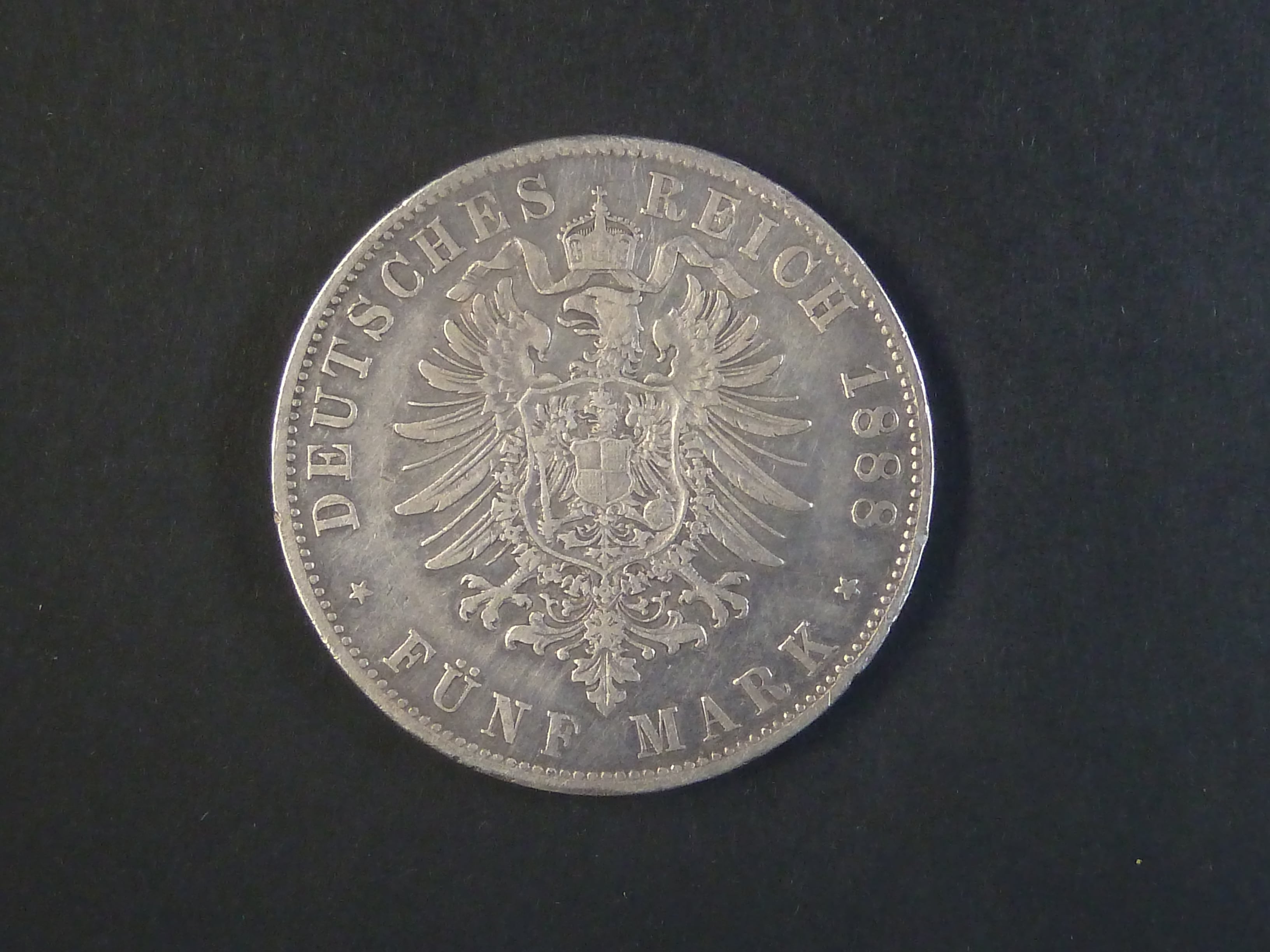 Bayern, Otto (1886-1913), 5 Mark 1888 D, J. 44