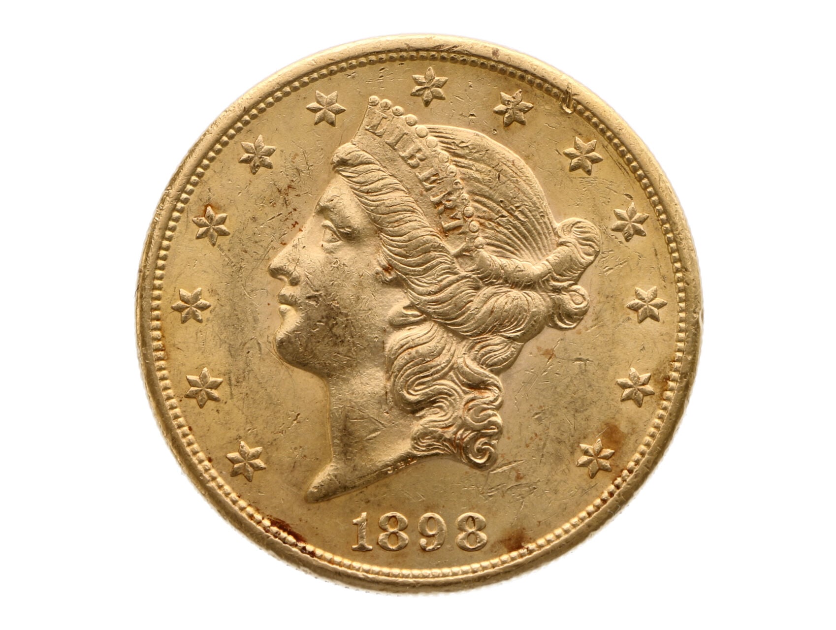 20 Dollar 1898 S, Au 0,900, 33,436g_