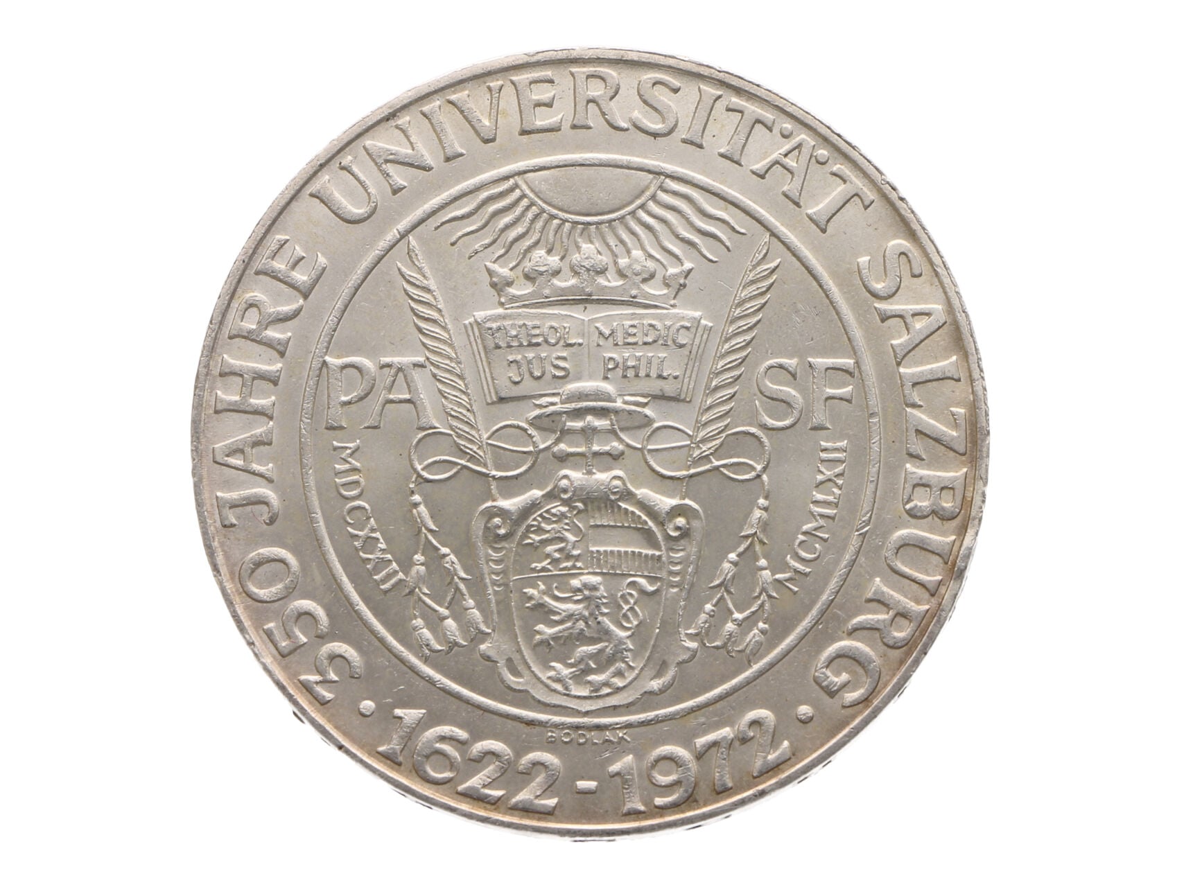 50 Schilling 1972 - 350. výročí Salcburské univerzity_