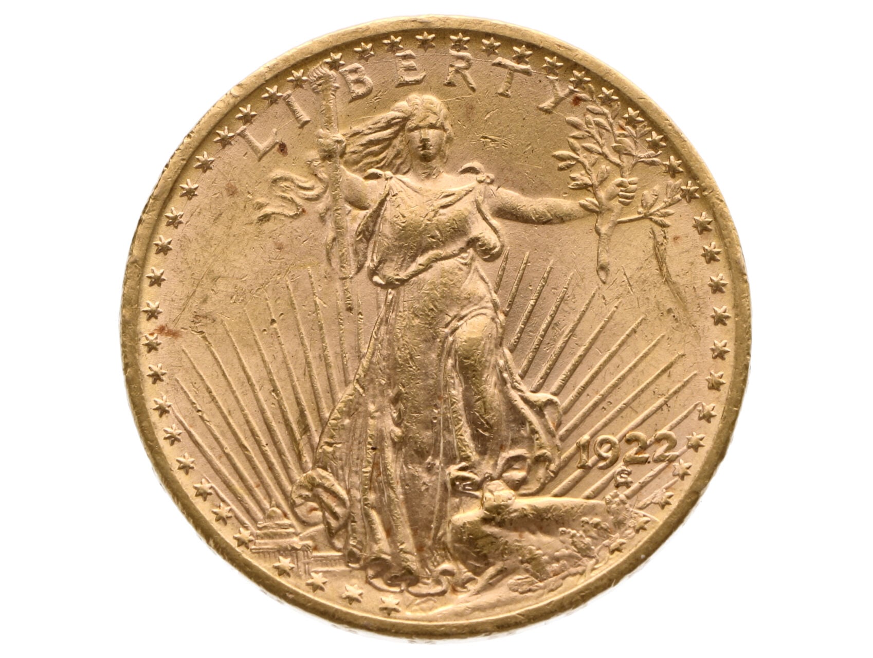 20 Dollar 1922, Au 0,900, 33,436g_