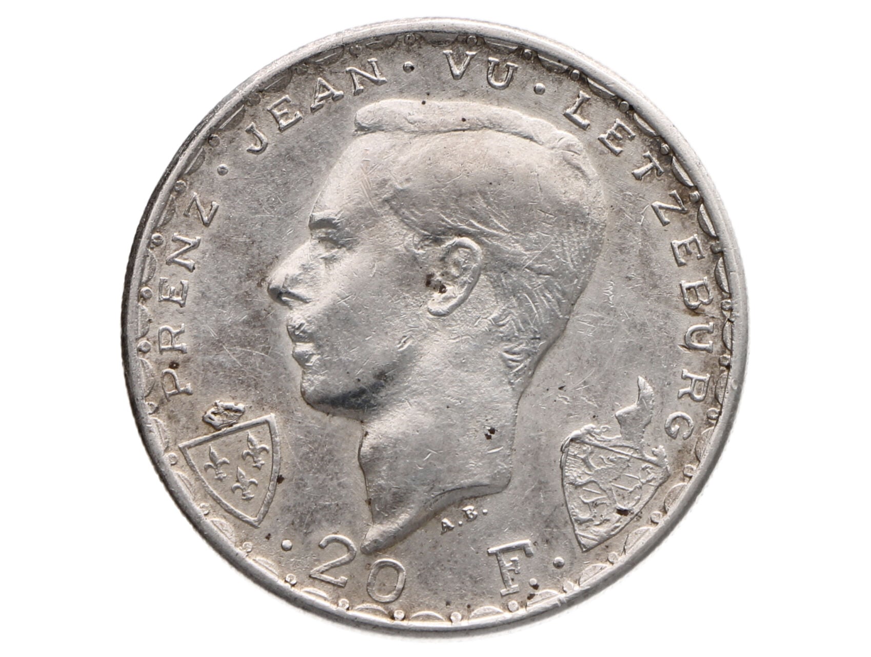 20 Frank 1946 - 600. výročí úmrtí Jana Lucemburského_